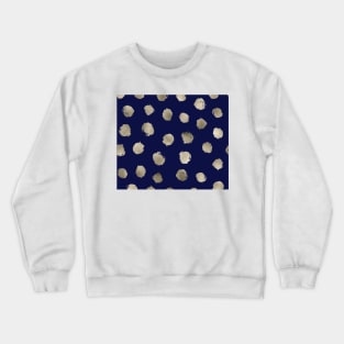 Royal navy - golden dots Crewneck Sweatshirt